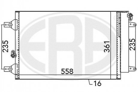 Радиатор кондиционера Volkswagen Sharan, Ford Galaxy ERA 667059