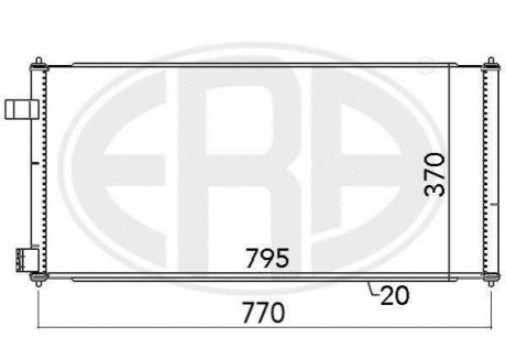 Купить Радиатор кондиционера Ford Transit, Connect ERA 667091 (фото1) подбор по VIN коду, цена 2995 грн.