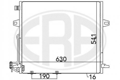 Радіатор кондиціонера Mercedes G-Class, W251, GL-Class, M-Class ERA 667093