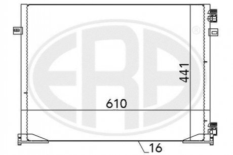 Радиатор кондиционера ERA 667096