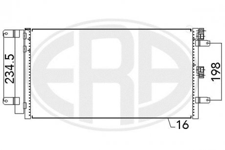 Купить Радиатор Fiat Doblo ERA 667109 (фото1) подбор по VIN коду, цена 4290 грн.