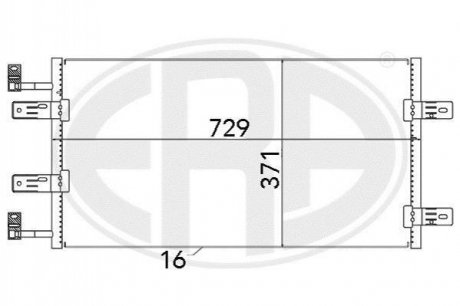 Купить Радиатор кондиционера Nissan Primastar, Opel Vivaro, Renault Trafic ERA 667137 (фото1) подбор по VIN коду, цена 3823 грн.