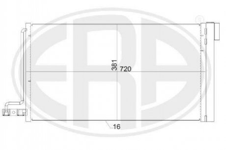 Радиатор кондиционера ERA 667152