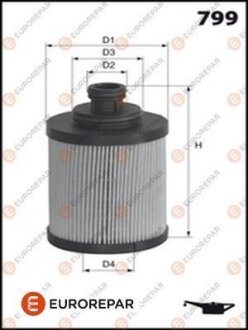 Купити ФІЛЬТР МАСЛЯНИЙ Suzuki Swift, Opel Astra, Fiat Doblo, Panda, Punto, Citroen Nemo, Lancia Musa, Alfa Romeo Brera, Peugeot Bipper, SAAB 9-3, Alfa Romeo 159 EUROREPAR 1609563880 (фото1) підбір по VIN коду, ціна 278 грн.