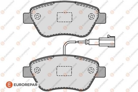 FIAT Гальмівна колодки передн.Doblo 1.3JTD 1.9JTD 1.4i 05- EUROREPAR 1617262180