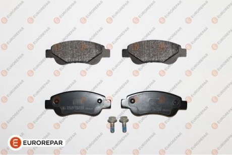 Колодки тормозные 4 шт Citroen C1, Peugeot 107, 108 EUROREPAR 1617264880