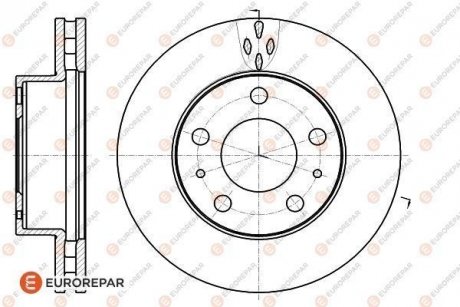 8708309198 Диск тормозной Fiat Ducato, Peugeot Boxer, Citroen Jumper EUROREPAR 1618864580