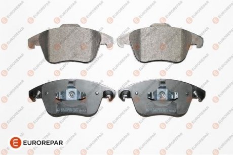 Колодки тормозные дисковые (комплект 4 шт.)) Peugeot 208, 307, Citroen C4, Peugeot 207, 308, 3008 EUROREPAR 1623057680