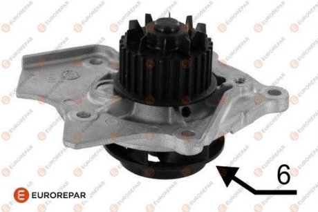 Купить Помпа водяна Volkswagen Passat, Sharan, Skoda Superb, Audi TT, Volkswagen Golf, Audi A6, Volkswagen Jetta, Tiguan, Audi Q5, Q3, Volkswagen Amarok EUROREPAR 1623118180 (фото1) подбор по VIN коду, цена 1808 грн.