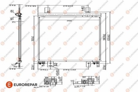 Купити РАДІАТОР КОНДИЦІОНЕРА Citroen C4, Peugeot 308, Citroen Jumpy EUROREPAR 1626267380 (фото1) підбір по VIN коду, ціна 4594 грн.