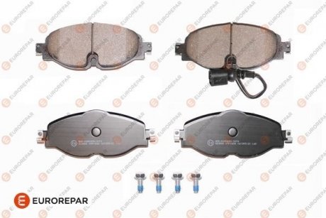 Купити КОЛОДКИ ГАЛЬМІВНІ ПЕРЕДНІ Seat Leon, Volkswagen Golf, Audi A3, Skoda Octavia, Audi TT, Volkswagen Passat, Skoda Superb, Volkswagen Touran, Tiguan, Skoda Kodiaq, Karoq EUROREPAR 1639374980 (фото1) підбір по VIN коду, ціна 1366 грн.