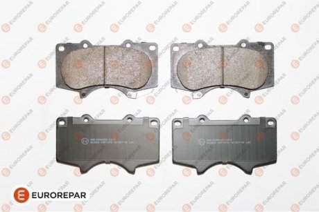 Купити КОЛОДКИ ГАЛЬМІВНІ ПЕРЕДНІ Toyota Land Cruiser, Lexus GX, Mitsubishi Pajero, Toyota Hilux, Sequoiva, 4-Runner, Tundra EUROREPAR 1639379080 (фото1) підбір по VIN коду, ціна 917 грн.