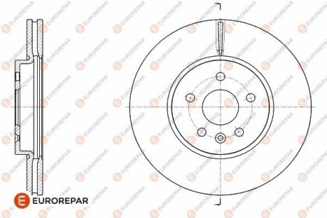 Диск гальмівний (1шт.) EUROREPAR 1642760780