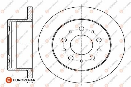 Диск тормозной задний комплект (2шт.) Jumper3-Boxer3 PSA EUROREPAR 1642766680