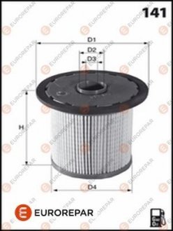 Купити Дизельний фільтр Lexus IS, Mitsubishi L200, Toyota Hilux EUROREPAR 1643626880 (фото1) підбір по VIN коду, ціна 377 грн.