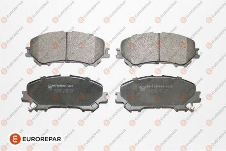 Купить Тормозные колодки передние Nissan Qashqai, Renault Kadjar EUROREPAR 1667814380 (фото1) подбор по VIN коду, цена 1524 грн.