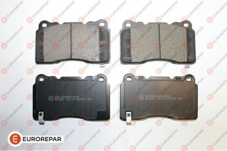 TESLA Тормозные колодки передн.Tesla S 12-,Cadillac,Ford Renault Megane, Volvo V70, Mitsubishi Lancer EUROREPAR 1675990380