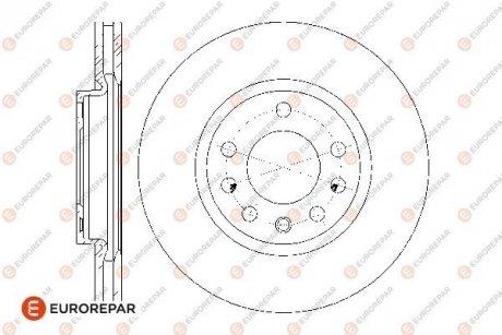 Купить Диски тормозные (к-т 2 шт.)) Opel Corsa EUROREPAR 1676009680 (фото1) подбор по VIN коду, цена 1278 грн.