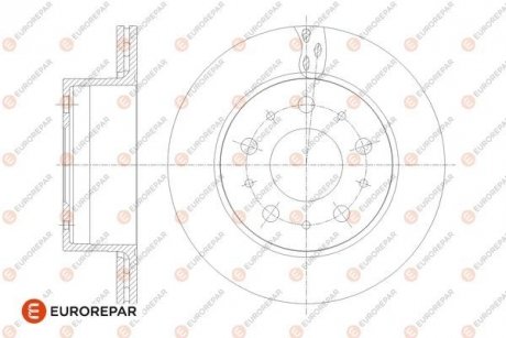 ДИСК ГАЛЬМIВНИЙ ЗАДНIЙ Jumper3-Boxer3 DIAM 300 EP 22 05,12,2013- Fiat Ducato, Peugeot Boxer, Citroen Jumper EUROREPAR 1676014480