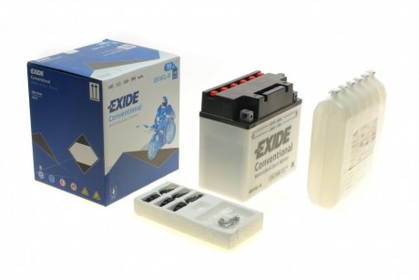 Купить Аккумуляторная батарея 19Ah/190A (175x100x175/+R/B0) (мото) (сухозаряженный) EXIDE eb16cl-b (фото1) подбор по VIN коду, цена 3075 грн.