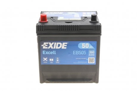 Акумуляторна батарея 50Ah/360A (200x173x200/+L/B0) Excell EXIDE eb505