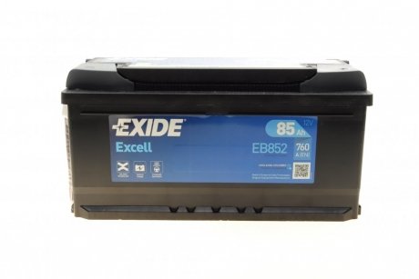 Акумуляторная батарея 85Ah/760A (353x175x175/+R/B13) Excell Ford Transit EXIDE eb852