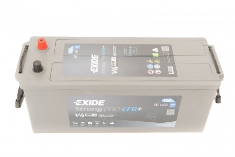 Купить Акумуляторна батарея 140Ah/800A (513x189x223/+R/B00/B0) StrongPro (EFB+) EXIDE ee1403 (фото1) подбор по VIN коду, цена 9795 грн.