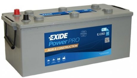 АКБ 6СТ-235 Тип3 Euro (пт 1450) POWER PRO AGRI EXIDE ej2353