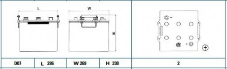 Акумулятор EXIDE eq1000