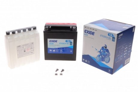 Купить Стартерная батарея (аккумулятор) EXIDE etx20ch-bs (фото1) подбор по VIN коду, цена 3222 грн.