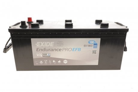Акумуляторна батарея 180Ah/1000A (513x228x223/+L/B0) EndurancePro EFB EXIDE ex1803