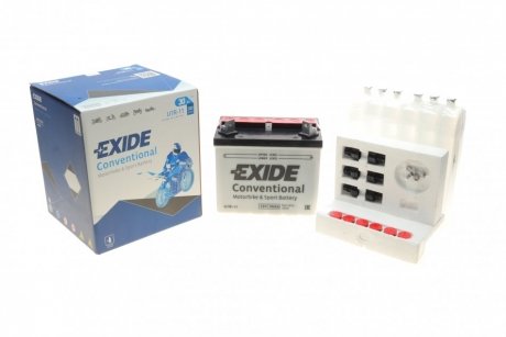 Купить Аккумуляторная батарея 30Ah/300A (196x130x180/+R/B0) (мото) (сухозаряженный) EXIDE u1R-11 (фото1) подбор по VIN коду, цена 5085 грн.