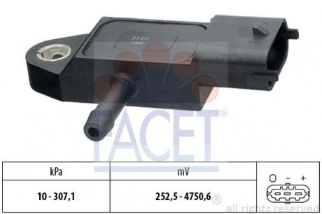 Купить Датчик давления воздуха FORD TRANSIT 2.4TDC Ford Transit FACET 10.3348 (фото1) подбор по VIN коду, цена 1277 грн.
