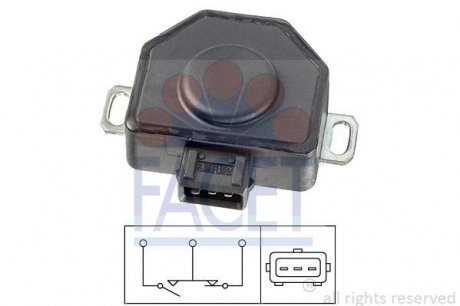 Датчик положения дроссельной заслонки BMW E30, Opel Vectra, BMW E34 FACET 10.5091