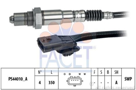 Датчик кислорода Megane III (08-16)/Scenic III (09-16) 1.2 Tce/1.4 Tce/2.0 Tce (Renault Megane, Dacia Duster, Renault Espace, Laguna, Scenic, Grand Scenic, Nissan Juke, Renault Kangoo, Dacia Logan, Renault Clio, Captur FACET 108310