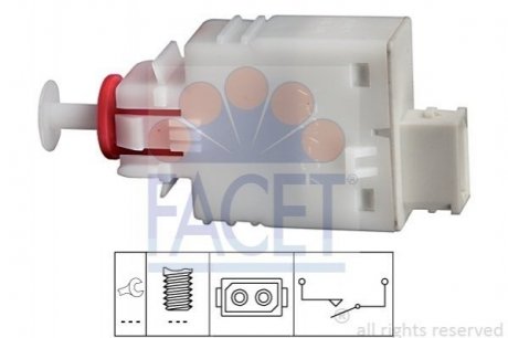 Купить Датчик стоп-сигнала BMW 3/5/7/Opel Vectra B 1.8-2.6 95-03 BMW E30, E36, E34, E31, E38, Opel Omega, BMW E39, Opel Vectra, BMW E46, Opel Zafira, Corsa FACET 7.1110 (фото1) подбор по VIN коду, цена 223 грн.