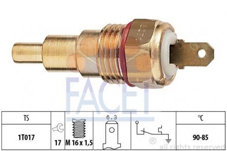 Датчик включения вентилятора FACET 7.5071