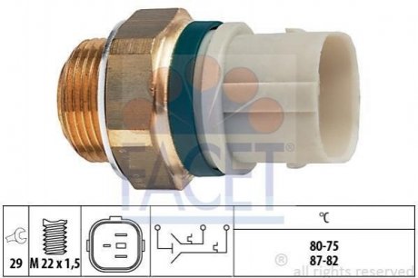 Датчик включения вентилятора T4 2.4D -98 Volkswagen Transporter FACET 7.5654