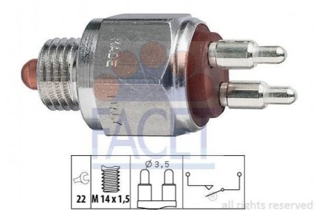 Купить Датчик заднего хода Volvo 740, 760, 940, 960, 850, S40, V40, V70, S90, V90, Mitsubishi Carisma FACET 7.6036 (фото1) подбор по VIN коду, цена 331 грн.