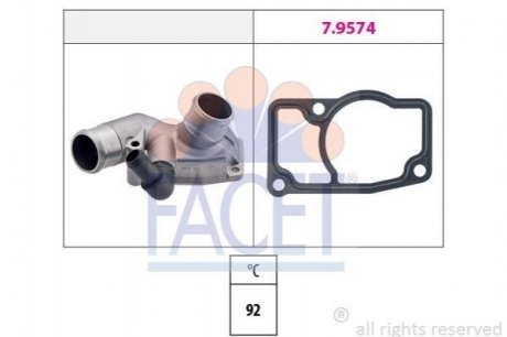 Купить Термостат MB V (638/2)/Opel Astra G/Zafira A 2.0DI/DTI 16V/2.8i 97-11 (92C) с корпусом Opel Astra, Zafira FACET 7.8347 (фото1) подбор по VIN коду, цена 1089 грн.