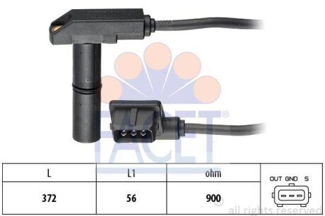 Датчик положення валу FACET 9.0048