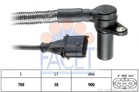 Датчик положения коленчатого вала Opel Omega FACET 9.0284