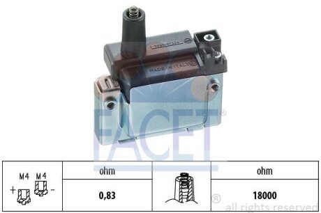 Катушка зажигания FACET 9.6114