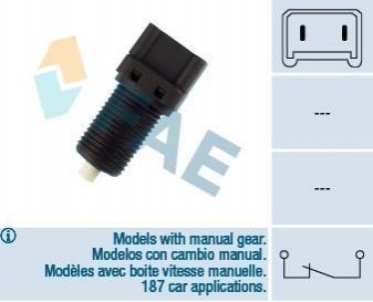 Купить Датчик положения педали тормоза Renault 19, 21, Espace, Clio, Twingo, Safrane, Laguna, Mitsubishi Carisma, Renault Megane, Volvo S40, V40 FAE 24220 (фото1) подбор по VIN коду, цена 144 грн.