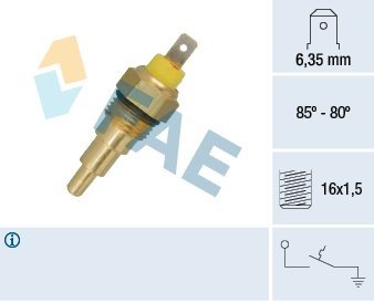 Купить Термовимикач вентилятора Mitsubishi Colt, Lancer, Galant FAE 37630 (фото1) подбор по VIN коду, цена 557 грн.