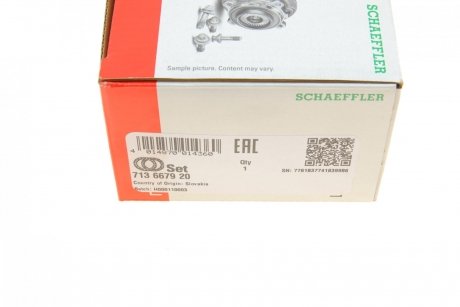 Купить Подшипник ступицы (комплект) BMW E60, E63, E64, E61, F30 FAG 713 6679 20 (фото1) подбор по VIN коду, цена 2721 грн.