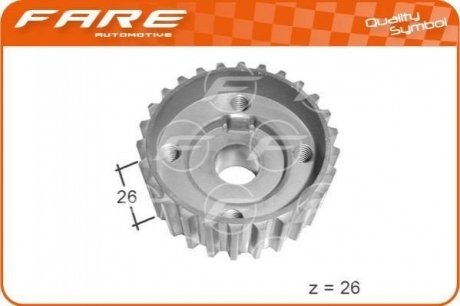 Шестерня коленчатого вала Audi A4, Volkswagen Sharan, Polo, Audi A3, Volkswagen Passat, Audi A6, Skoda Octavia, Volkswagen Golf, Audi TT, Volkswagen Bora, Seat Toledo FARE 10792