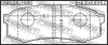 Купити КОЛОДКИ ТОРМОЗНЫЕ ЗАДНИЕ (TOYOTA) Toyota Land Cruiser, Lexus GX, Toyota Sequoiva, Mitsubishi Pajero, Toyota 4-Runner, Hilux FEBEST 0101-GRJ150R (фото2) підбір по VIN коду, ціна 865 грн.