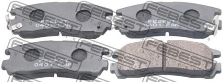 КОЛОДКИ ТОРМОЗНЫЕ ЗАДНИЕ (MITSUBISHI GALANT E55AE75A 1992-1996) FEBEST 0401-EAR