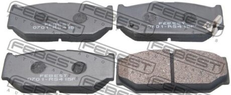 КОЛОДКИ ТОРМОЗНЫЕ ПЕРЕДНИЕ (SUZUKI SWIFT RS413RS415RS416 2003-2010) FEBEST 0701-RS415F